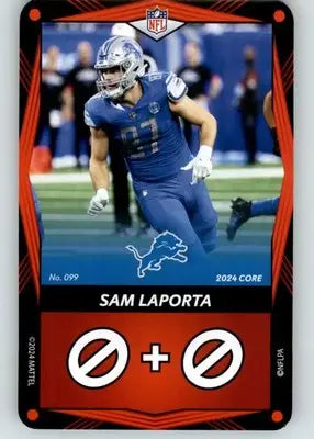 Sam LaPorta - 2024 UNO Elite Core Edition - Red - #099 - Football - Football Card Single