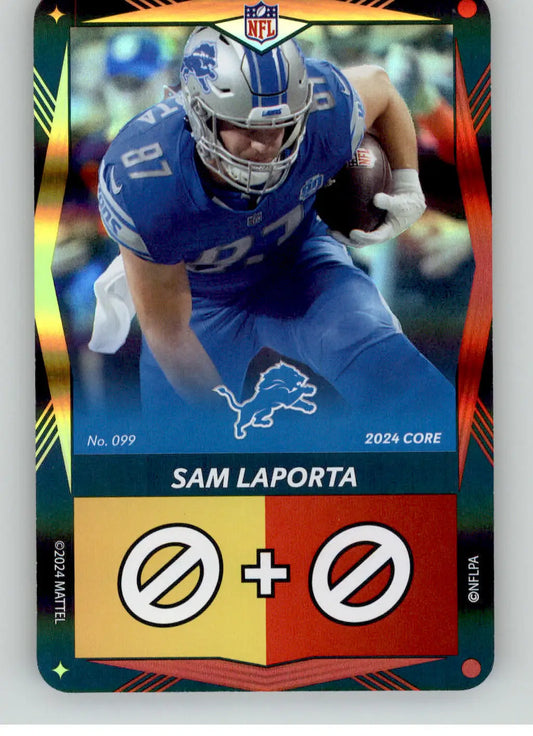 Sam LaPorta - 2024 UNO Elite Core Edition - Red and Yellow Foil - #099 - Football Card Single
