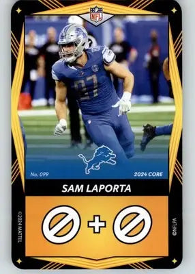 Sam LaPorta - 2024 UNO Elite Core Edition - Yellow - #099 - Football - Football Card Single