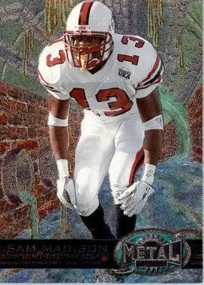 Sam Madison - 1997 Metal Universe - #186 - RC Football - Football Card Single