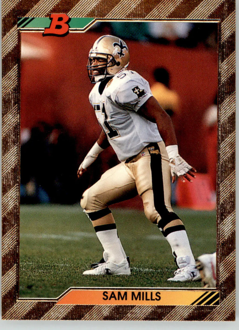 Sam Mills - 1992 Bowman - #233 - Football - Football Card Single