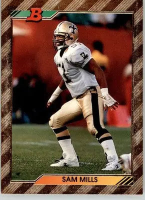 Sam Mills - 1992 Bowman - #233 - Football - Football Card Single