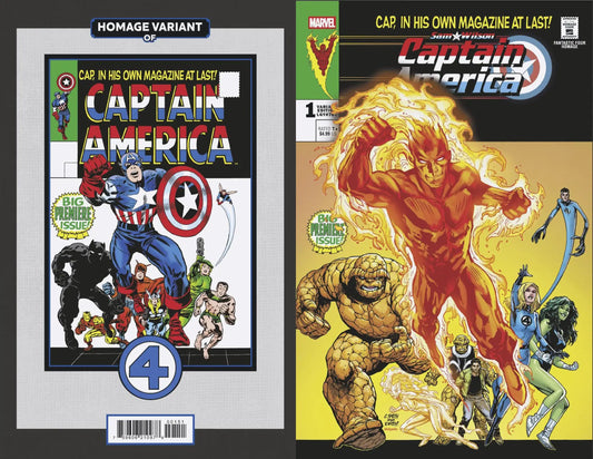 Sam Wilson Captain America #1 Cory Smith Fantastic Four Homage Variant - Comic Book