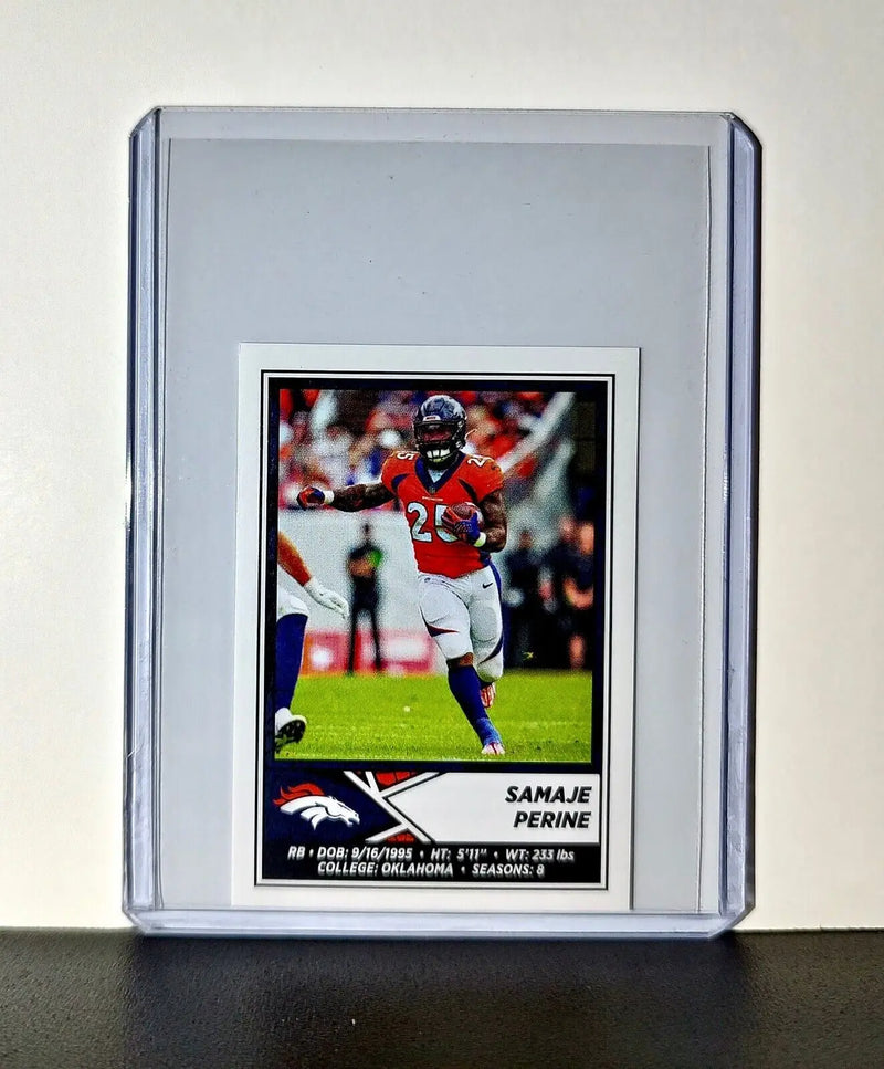 Samaje Perine 2024 Panini NFL Sticker #236 Denver Broncos