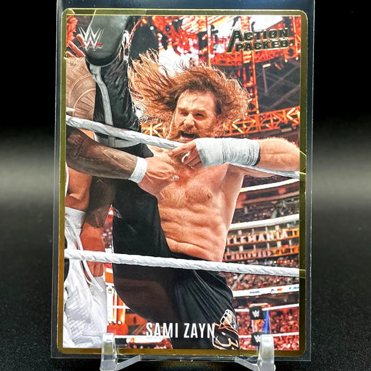 SAMI ZAYN 2023 Panini Chronicles WWE ACTION PACKED Card #AP-7 - Wrestling Card Single