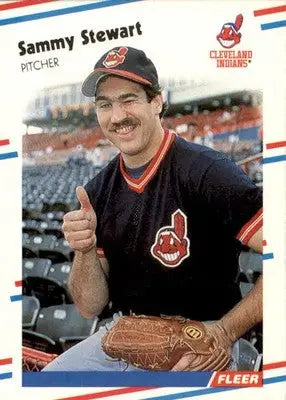 Sammy Stewart - 1988 Fleer - #616 - Baseball - Baseball Card Single