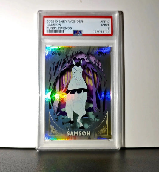 Samson 2025 Topps Disney #FF-8 Furry Friends Card Sleeping Beauty PSA 9 MT - Non-Sports Card Single
