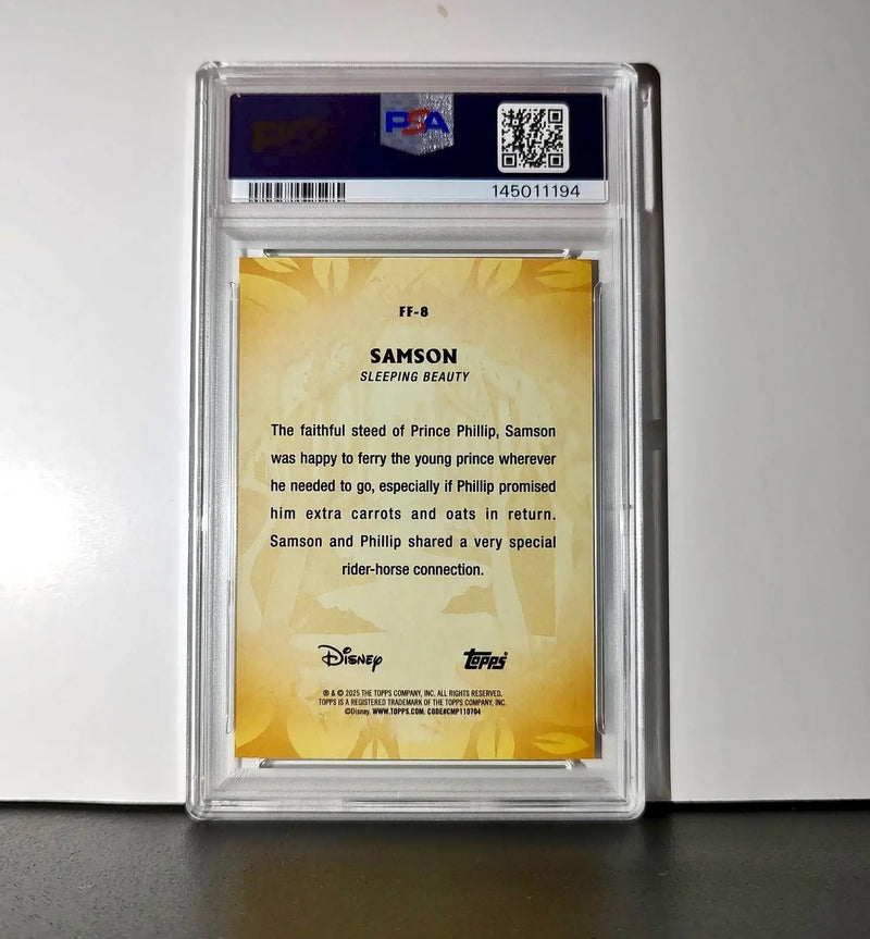 Samson 2025 Topps Disney #FF-8 Furry Friends Card Sleeping Beauty PSA 9 MT - Non-Sports Card Single