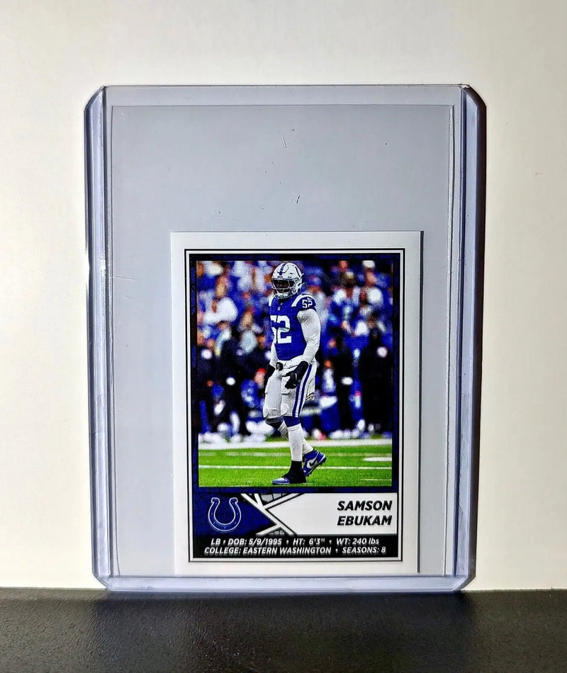Samson Ebukam 2024 Panini NFL Sticker #195 Indianapolis Colts