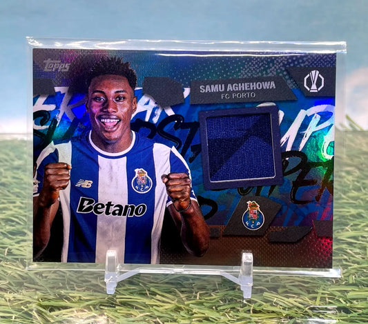 Samu Aghehowa 2025-26 Topps UCC TSR-SA Topps Superstar Relic Player Worn - Soccer Card Single