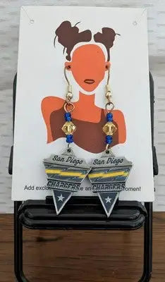 San Diego Chargers Pendant (retired) earrings ID:81670 ID:81670 - Sports Memorabilia