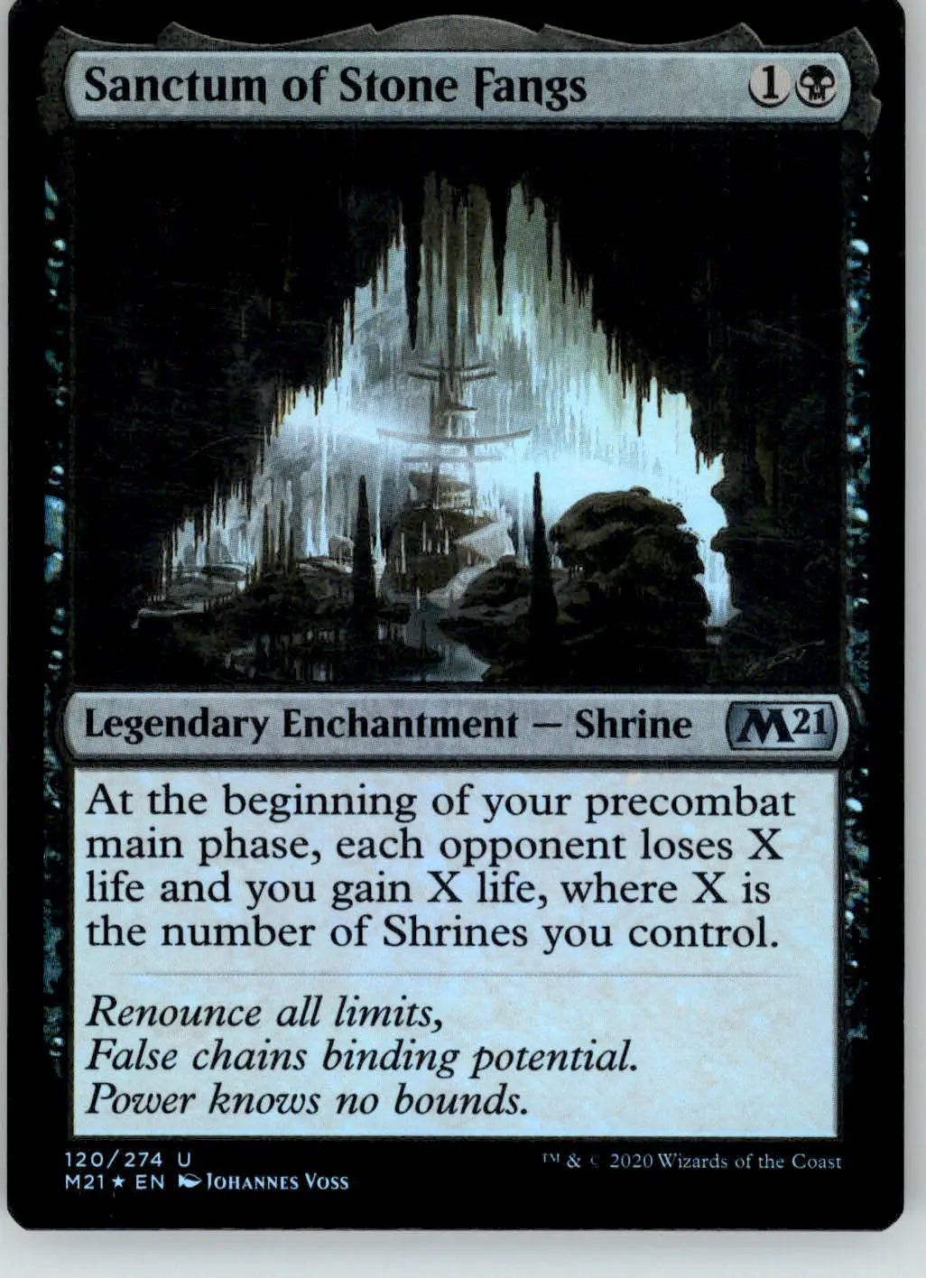 Sanctum of Stone Fangs - Core Set 2021 - 120 - Foil MP Magic: The Gathering