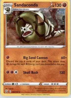 Sandaconda - Cosmos Holo - Miscellaneous Cards & Products - 082/163 - Holo NM - Pokémon Card Single