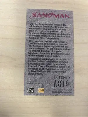 SANDMAN. #20. COVER ART 1994 SKYBOX TRADING CARD MC3. - DC Card Single