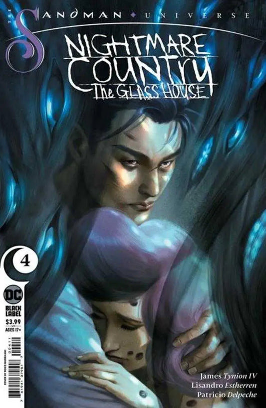 Comic book cover for Nightmare Country The Glass House #4 with dark illustration and glowing elements