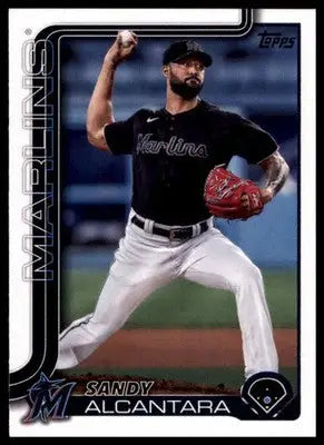 Sandy Alcantara 2025 Topps #335 Miami Marlins - Baseball Card Single