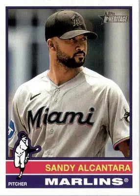 Sandy Alcantara - 2025 Topps Heritage - #161 - Baseball - Baseball Card Single