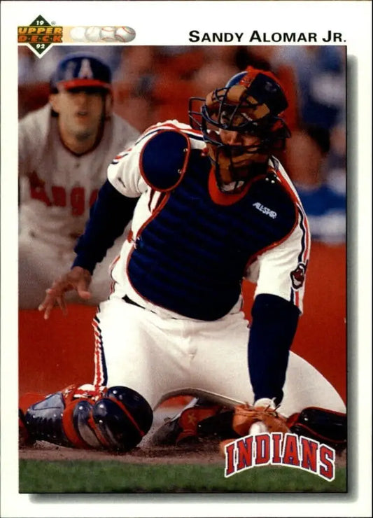 Sandy Alomar Jr. 1992 Upper Deck MLB #156 Baseball Card Cleveland Indians - Baseball Card Single