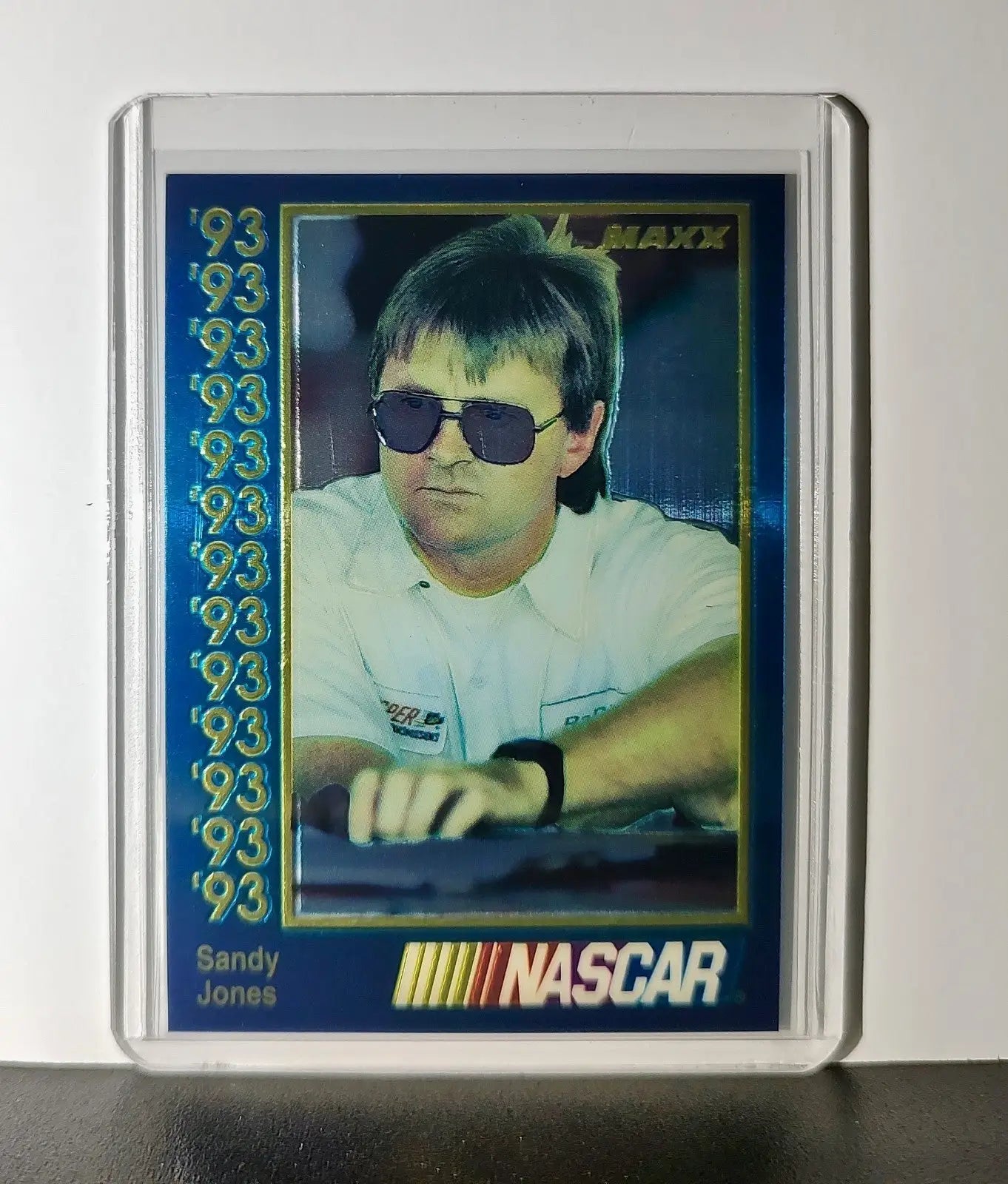 Sandy Jones 1993 Maxx Premier Plus Racing #144 NASCAR Card RaDiUs Motorsports - Racing Card Single