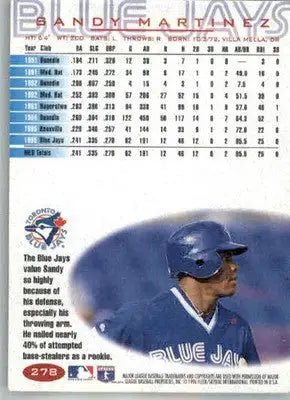 Sandy Martinez - 1996 Fleer - #278 - Baseball - Baseball Card Single