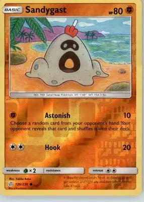 Sandygast - SM - Cosmic Eclipse - Reverse Holo LP - #126/236 - Pokémon Card Single