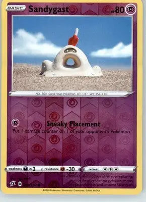 Sandygast - SWSH02: Rebel Clash - 081/192 - Reverse Holo LP - Pokémon Card Single