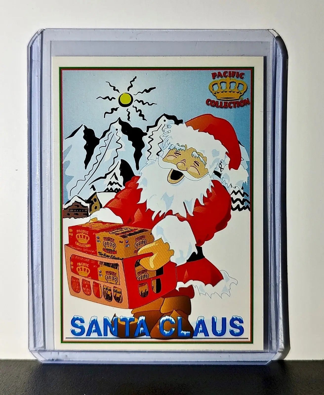 Santa Claus 1994 Pacific NFL Football Card Merry Christmas - Football Card Single