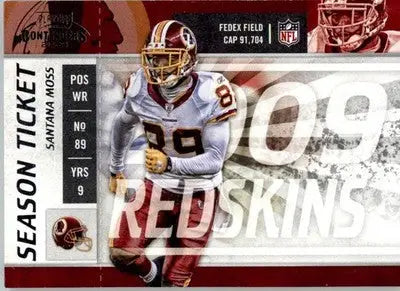 Santana Moss - 2009 Playoff Contenders - #100 - Football - Football Card Single