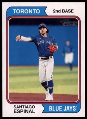Santiago Espinal 2023 Topps Heritage #284 Toronto Blue Jays - Baseball Card Single