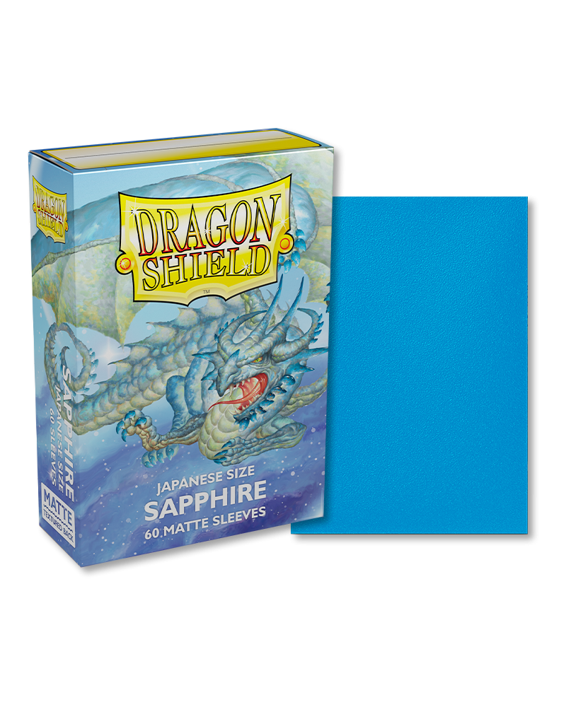 Dragon Shield Japanese Sized Sleeves -  Sapphire 60ct