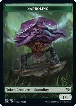 Saproling // Badger Token - Dominaria United - 18 // 15 - Foil NM Magic - Magic Card Single