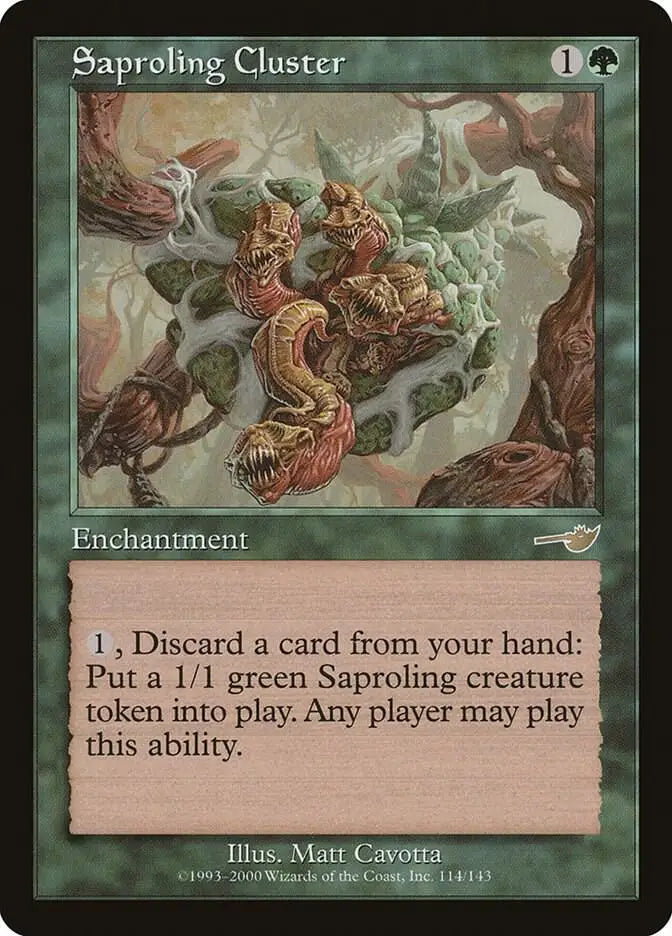 Saproling Cluster - Nemesis - 114 - MP Magic: The Gathering - Magic Card Single