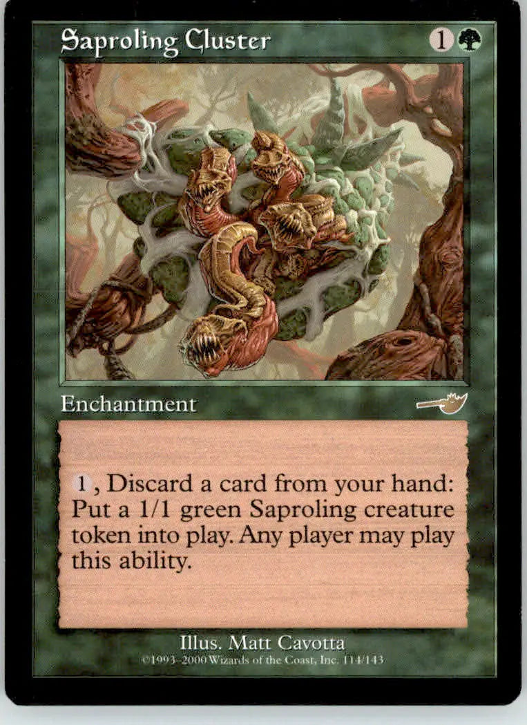 Saproling Cluster - Nemesis - 114 - MP Magic: The Gathering - Magic Card Single