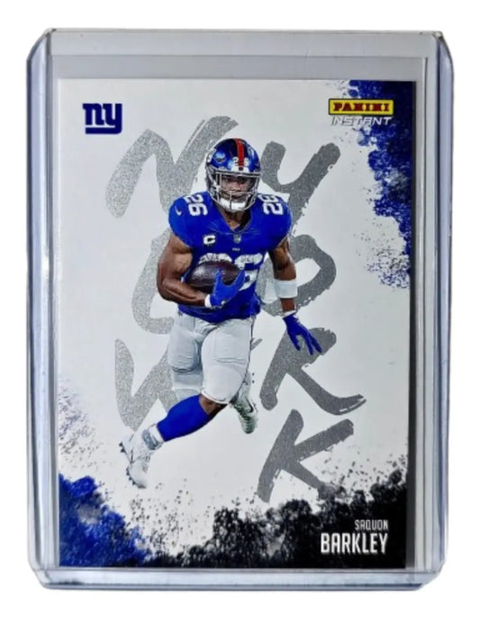Saquon Barkley 2020 Panini NFL Instant My City #27 Football Card 1 of 1275