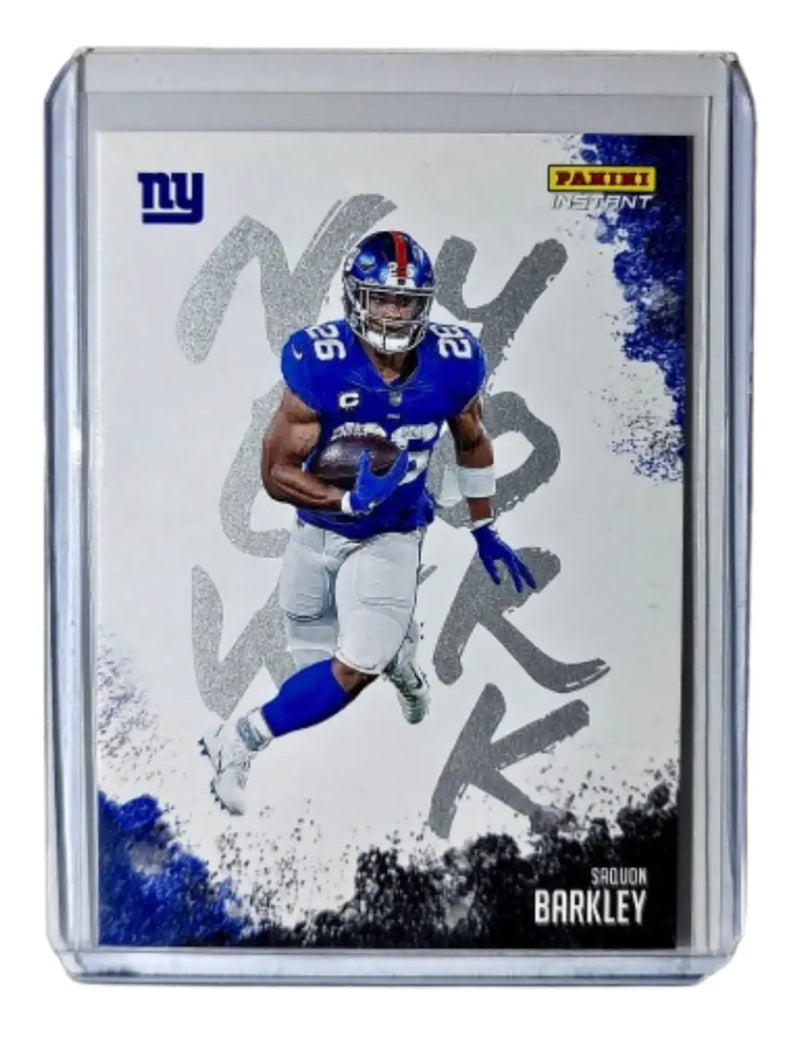 Saquon Barkley 2020 Panini NFL Instant My City #27 Football Card 1 of 1275