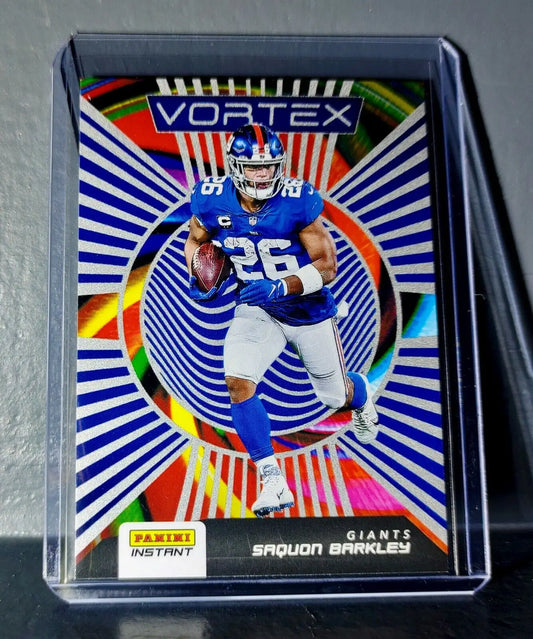Saquon Barkley 2020 Panini NFL Instant Vortex #17 Football Card 1/935 - Football Card Single