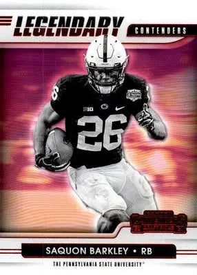 Saquon Barkley 2021 Panini Contenders Draft Picks #15 Legendary Contenders Red - Football Card Single