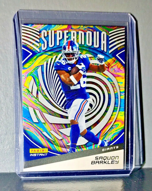 Saquon Barkley 2021 Panini NFL Instant Supernova #17 Football Card 1 of 3357 - Football Card Single