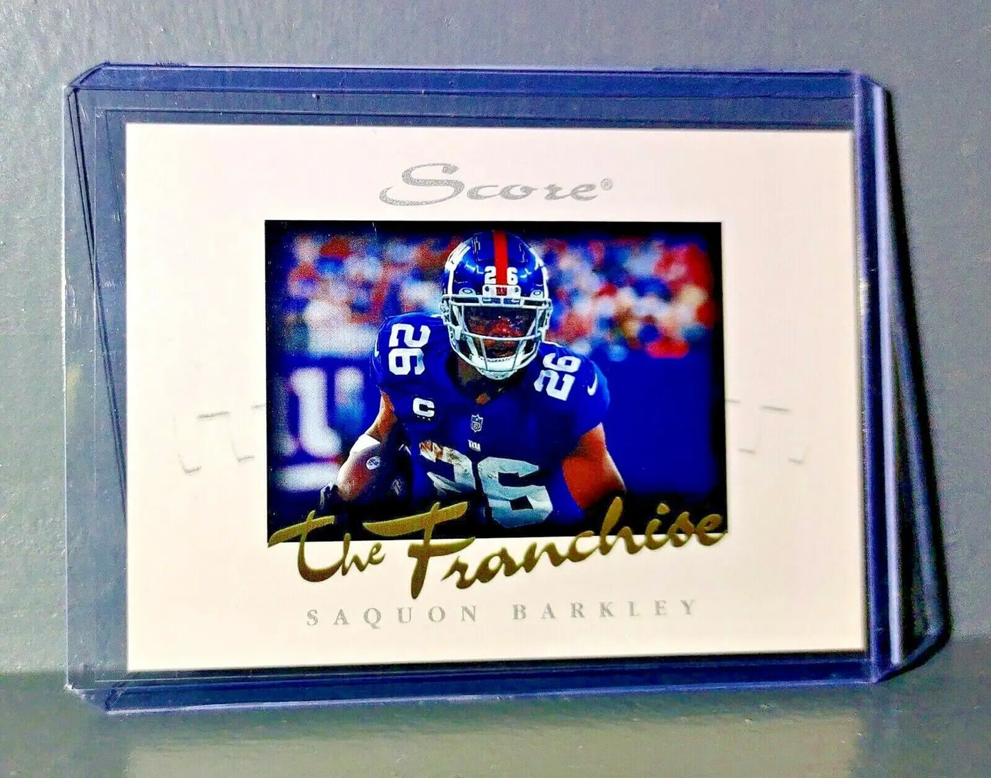 Saquon Barkley 2021 Panini NFL Score The Franchise #23 Card 1/1966 - Football Card Single