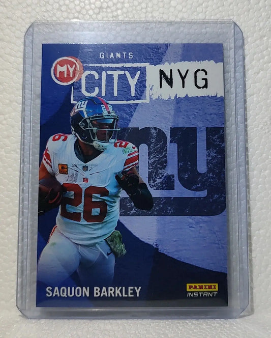 Saquon Barkley 2023 Panini NFL #18 My City Football Card Giants 1/344 - Football Card Single
