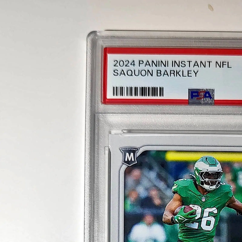 Saquon Barkley 2024 Panini Milestone NFL #236 Eagles 1 of 809 PSA 10 Gem Mint - Football Card Single