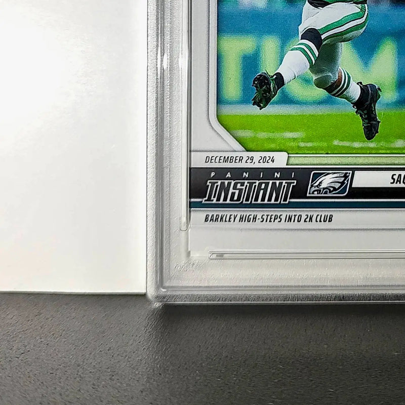 Saquon Barkley 2024 Panini Milestone NFL #236 Eagles 1 of 809 PSA 10 Gem Mint