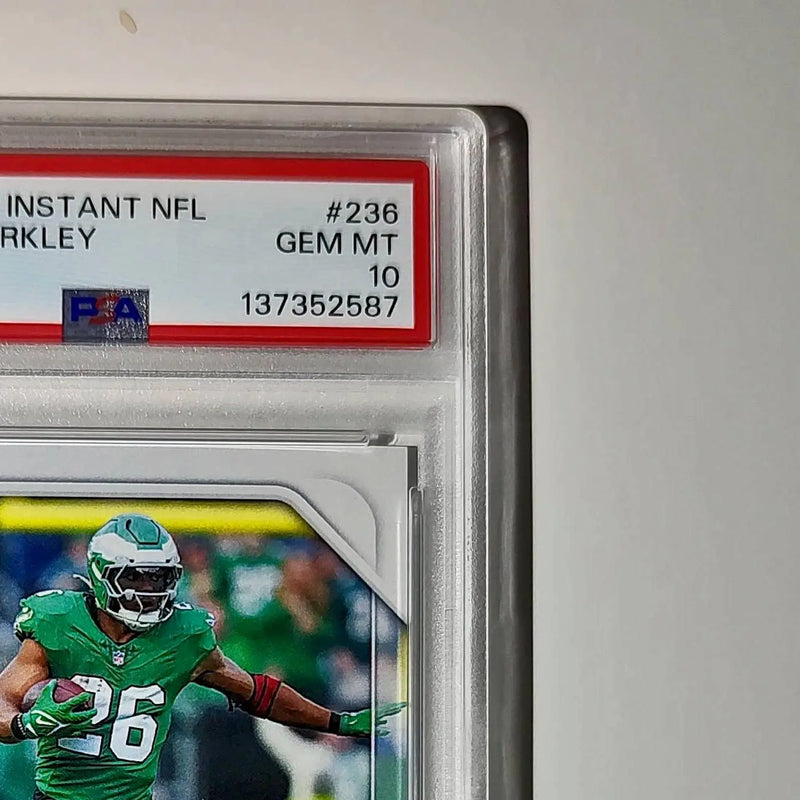 Saquon Barkley 2024 Panini Milestone NFL #236 Eagles 1 of 809 PSA 10 Gem Mint
