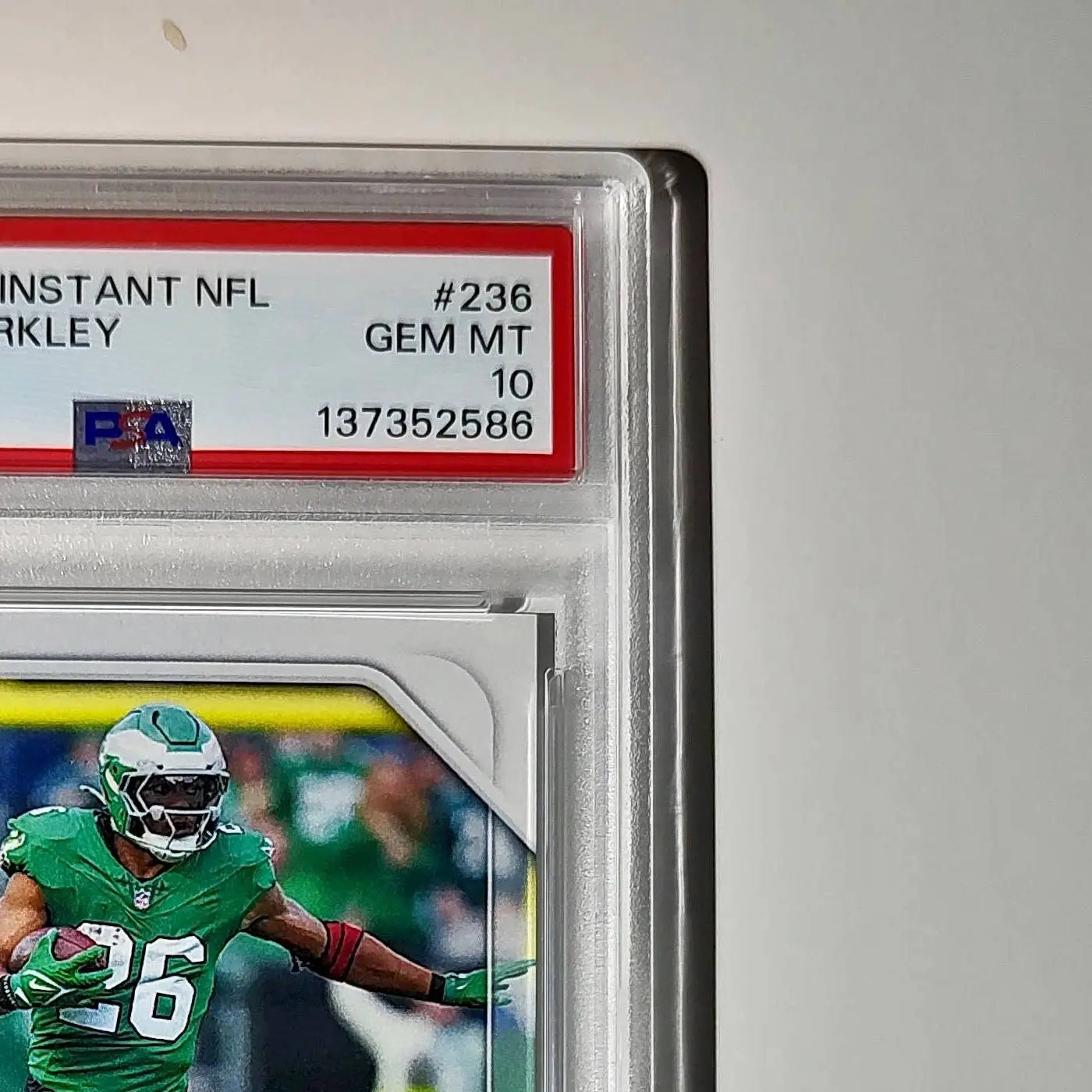 Saquon Barkley 2024 Panini Milestone NFL #236 Eagles 1 of 809 PSA 10 Gem Mint - Football Card Single