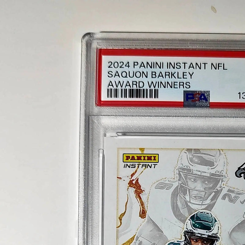 Saquon Barkley 2024 Panini NFL AP Offensive Player of the Year Eagles PSA 9 Mint