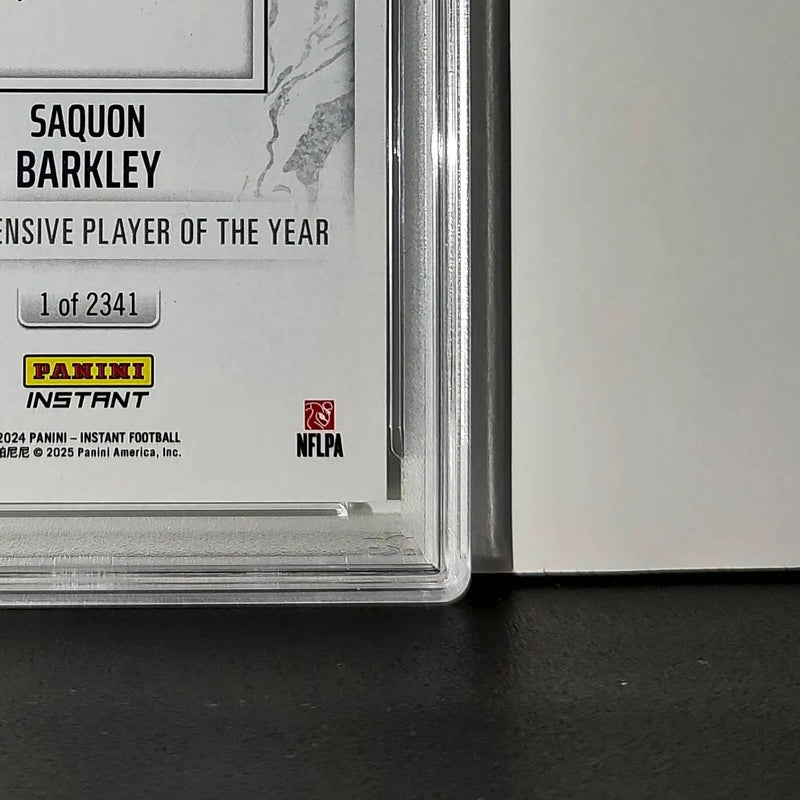 Saquon Barkley 2024 Panini NFL AP Offensive Player of the Year Eagles PSA 9 Mint