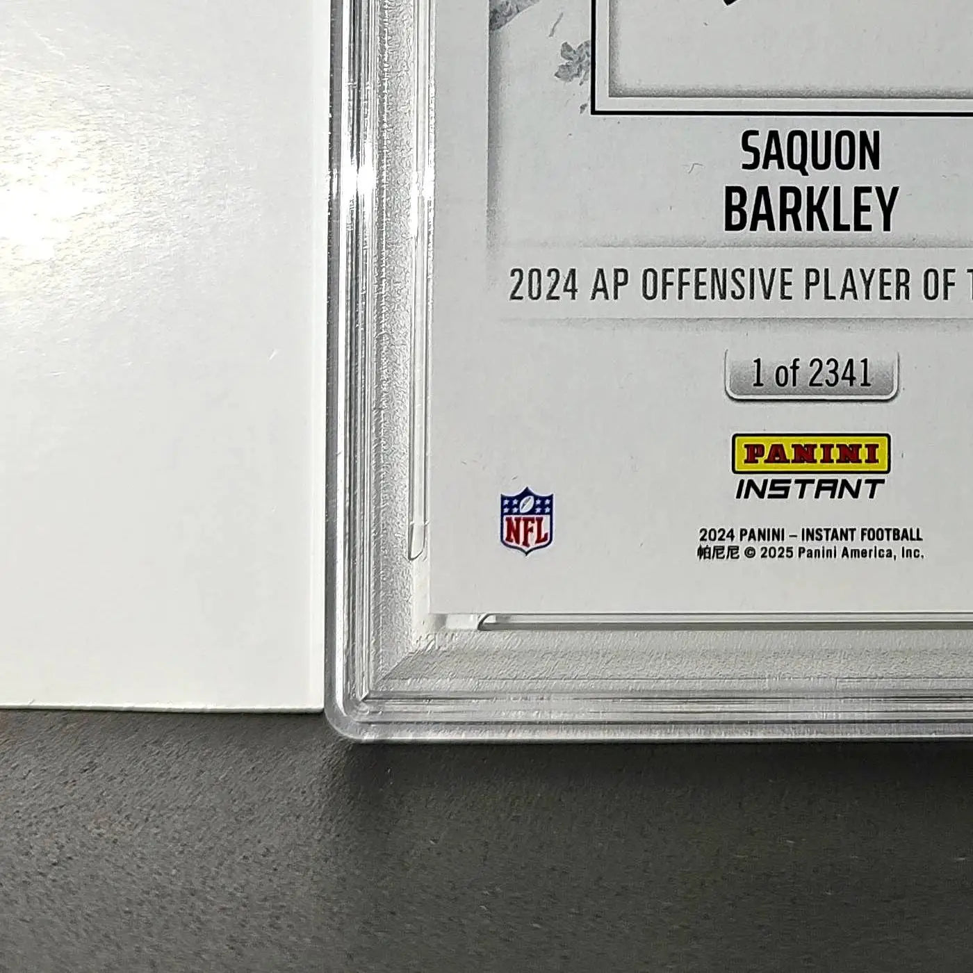 Saquon Barkley 2024 Panini NFL AP Offensive Player of the Year Eagles PSA 10 Gem