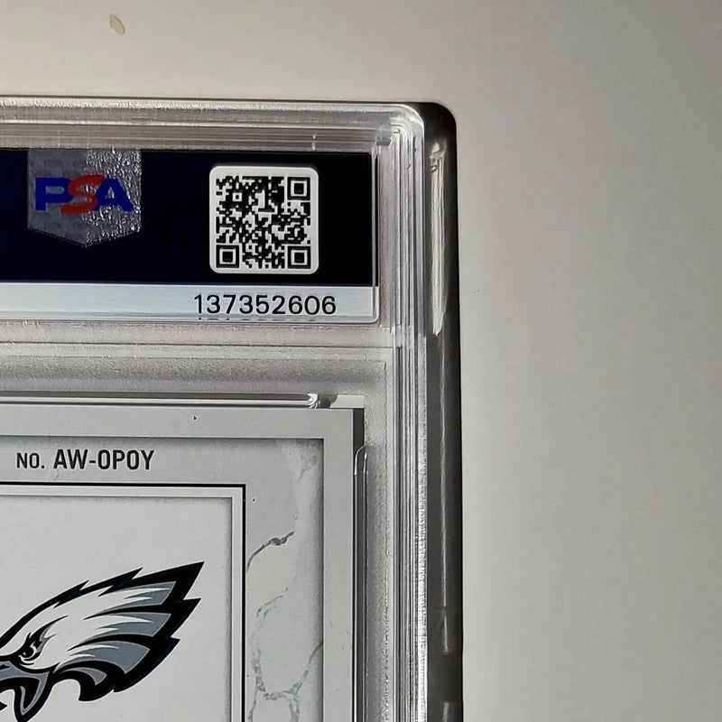 Saquon Barkley 2024 Panini NFL AP Offensive Player of the Year Eagles PSA 9 Mint