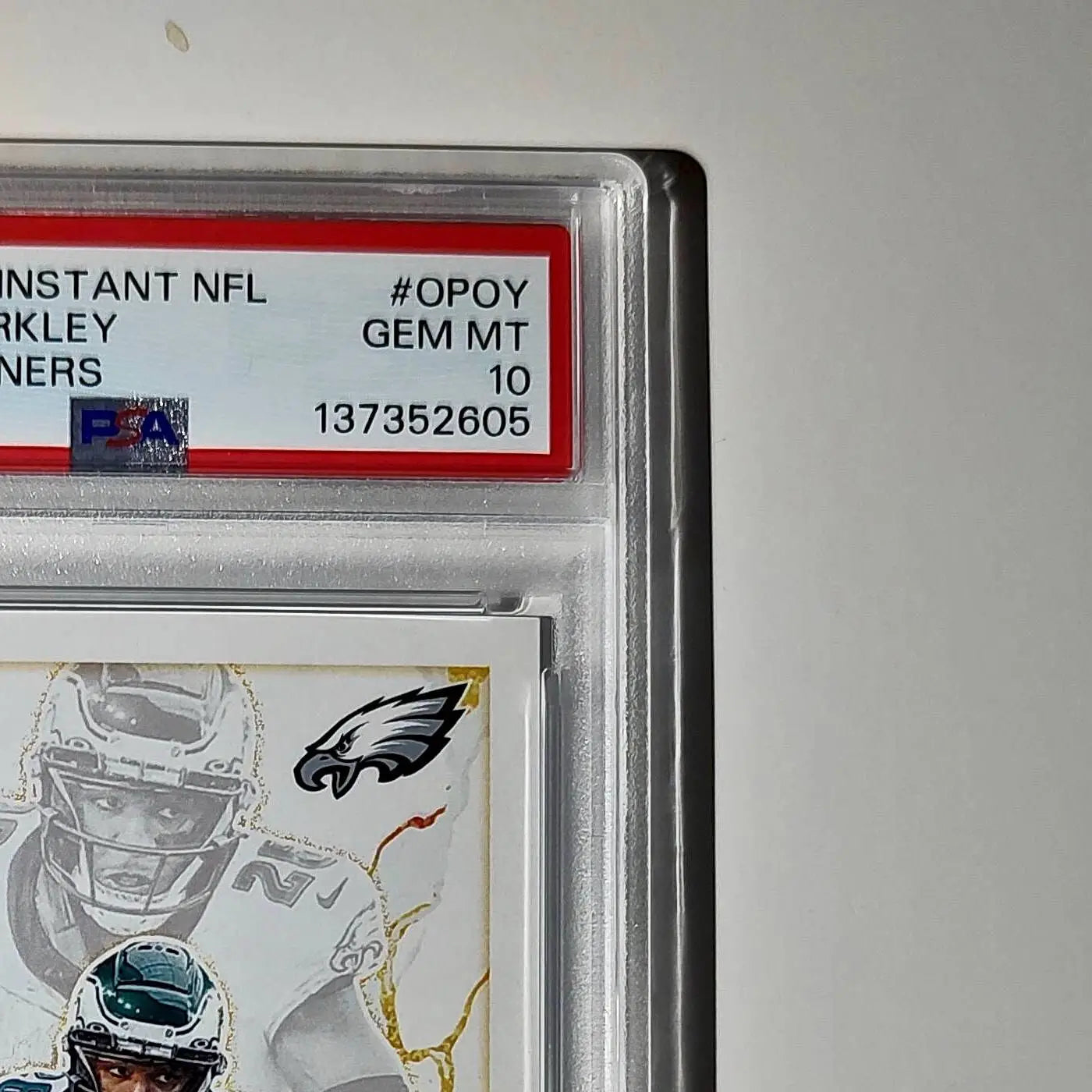 Saquon Barkley 2024 Panini NFL AP Offensive Player of the Year Eagles PSA 10 Gem