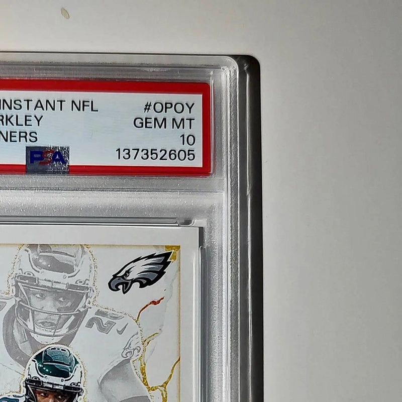 Saquon Barkley 2024 Panini NFL AP Offensive Player of the Year Eagles PSA 10 Gem
